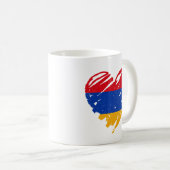 I Liebe Armenien - Armenische Flaggenmitte Kaffeetasse (VorderseiteRechts)