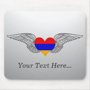 I Liebe Armenien - Flügel Mousepad