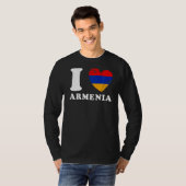 I Liebe Armenien Herzenflagge Armenien T-Shirt (Vorne ganz)