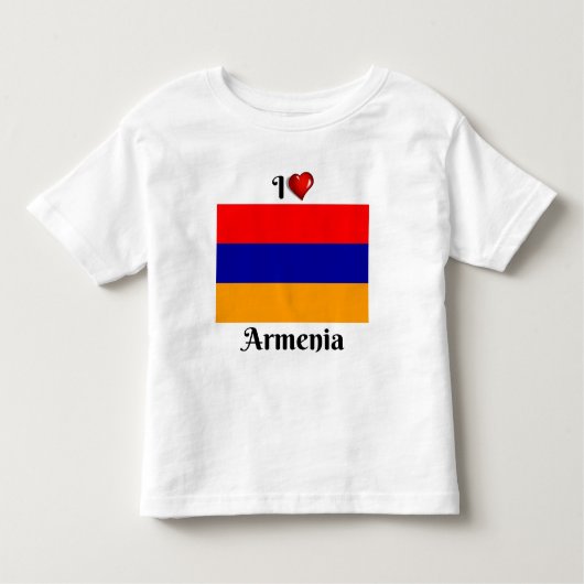 I Liebe Armenien Kleinkind T-shirt (Vorderseite)