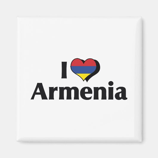 I Liebe Armenien Magnet (Vorne)