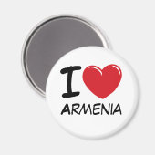 I Liebe Armenien Magnet (Vorderseite/Rückseite)