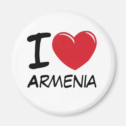 I Liebe Armenien Magnet (Vorne)