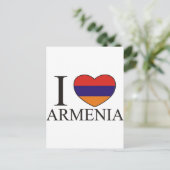 I Liebe Armenien Postkarte (Stehend Vorderseite)