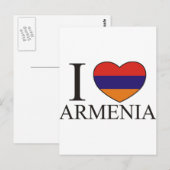 I Liebe Armenien Postkarte (Vorne/Hinten)