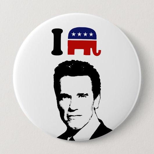 I Liebe Arnold Schwarzenegger 1 Button (Vorderseite)