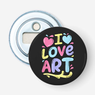 I Liebe Art, Artist Painter Colorful Painting Gift Flaschenöffner