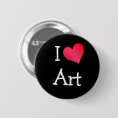 I Liebe Art Button (Vorne & Hinten)