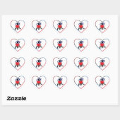 I LIEBE ART Herz-Aufkleber (Blatt)