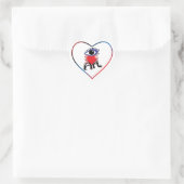 I LIEBE ART Herz-Aufkleber (Tasche)