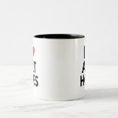 I LIEBE ART HOES ZWEIFARBIGE TASSE (Mittel)