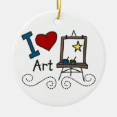 I Liebe Art Keramik Ornament (Vorne)