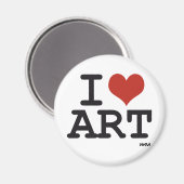 I Liebe Art Magnet (Vorderseite/Rückseite)