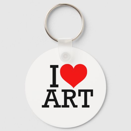 I Liebe Art Schlüsselanhänger (Vorderseite)