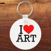 I Liebe Art Schlüsselanhänger (Vorderseite)