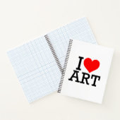 I Liebe Art Spiral Notebook Notizblock (Innenseite)