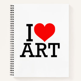 I Liebe Art Spiral Notebook Notizblock