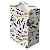 I Liebe Art Supplies Pattern Mittlere Geschenktüte (Vorderseite Schrägansicht)