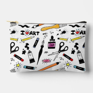 I Liebe Art Supplies Pattern Zubehörtasche