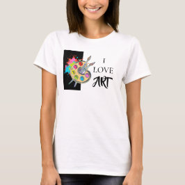 I Liebe Art | T - Shirt der Malerpalette