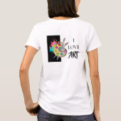 I Liebe Art | T - Shirt der Malerpalette (Rückseite)
