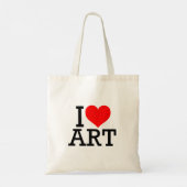 I Liebe Art Tote Tasche (Rückseite)