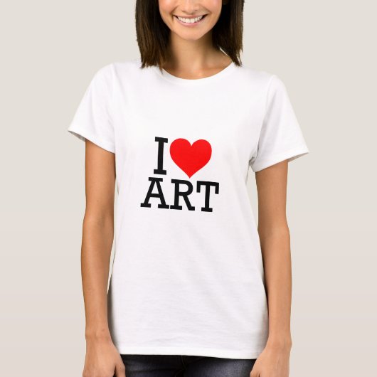 I Liebe Art Women's Basic T - Shirt (Vorderseite)