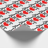 I Liebe Art Wrapping Paper Geschenkpapier (Ecke)