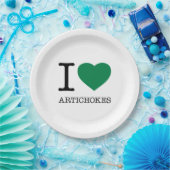 I LIEBE ARTICHOKES PAPPTELLER (Party)