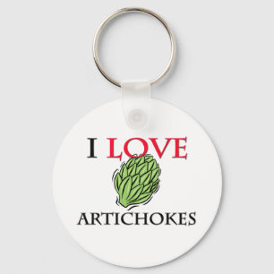 I Liebe-Artischocken Schlüsselanhänger