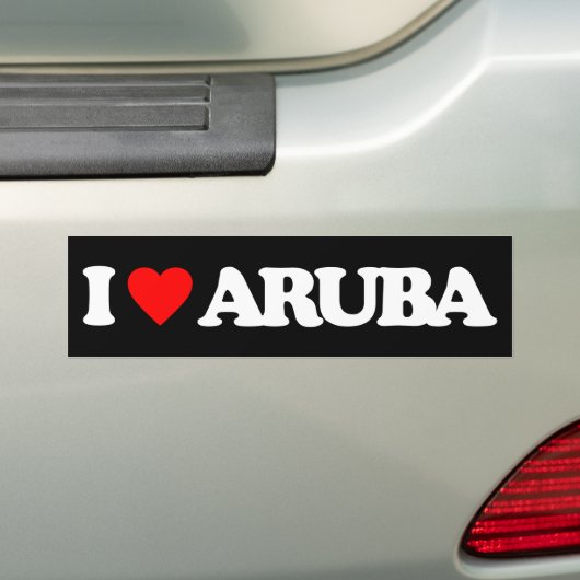 I LIEBE ARUBA AUTOAUFKLEBER (Auf Auto)