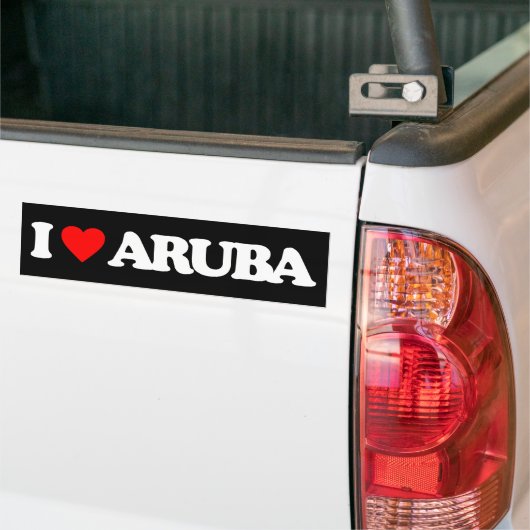 I LIEBE ARUBA AUTOAUFKLEBER (Auf Lkw)