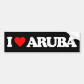 I LIEBE ARUBA AUTOAUFKLEBER (Vorne)
