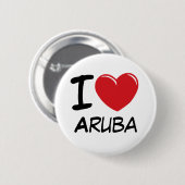 I Liebe Aruba Button (Vorne & Hinten)