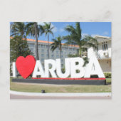 I Liebe Aruba - Eine glückliche Insel Postkarte (Vorderseite)