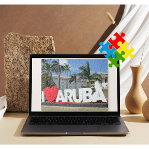 I Liebe Aruba - Eine glückliche Insel Puzzle