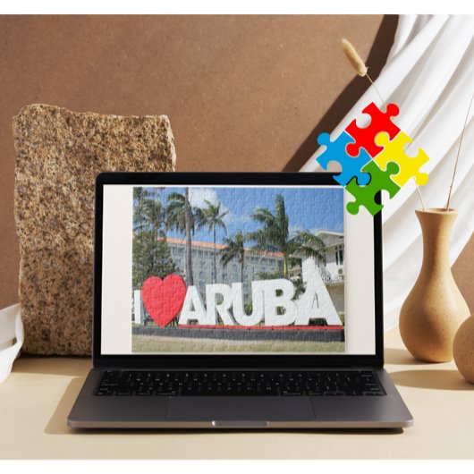 I Liebe Aruba - Eine glückliche Insel Puzzle