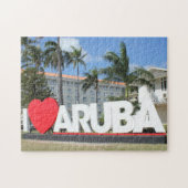 I Liebe Aruba - Eine glückliche Insel Puzzle (Horizontal)