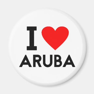 i Liebe Aruba Land Herzenssymbol Magnet