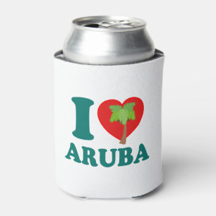 I Liebe Aruba Palme Dosenkühler
