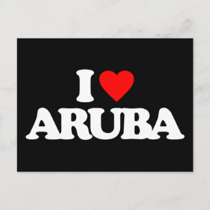 I LIEBE ARUBA POSTKARTE