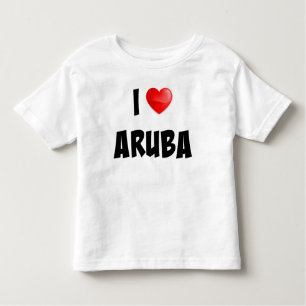 "I Liebe Aruba" - Sonderbekleidung Kleinkind T-shirt