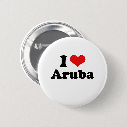 I Liebe-Aruba-T-Shirt Button (Vorne & Hinten)