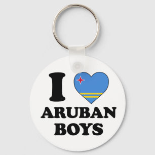 I Liebe Aruban Jungs Schlüsselanhänger