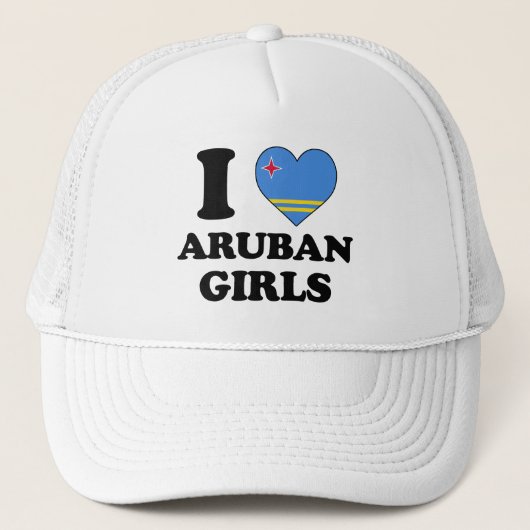 I Liebe Aruban Truckerkappe (Vorderseite)