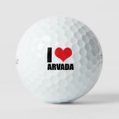 I Liebe Arvada Golfball (Vorderseite)