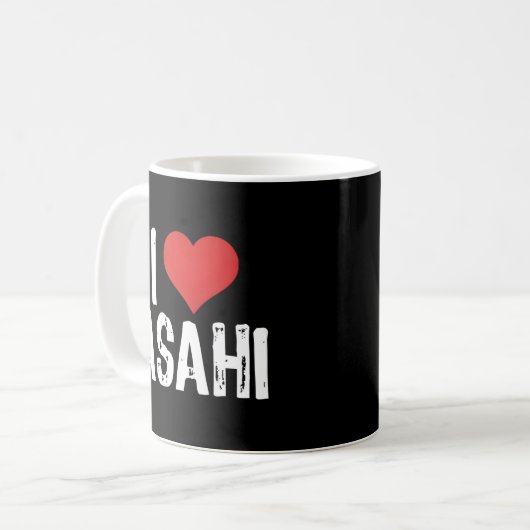 I Liebe Asahi Kaffeetasse (Vorderseite Links)