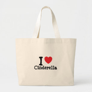I Liebe Aschenputtel T - Shirt Jumbo Stoffbeutel