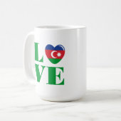 I Liebe Aserbaidschan Kaffeetasse (Vorderseite Links)