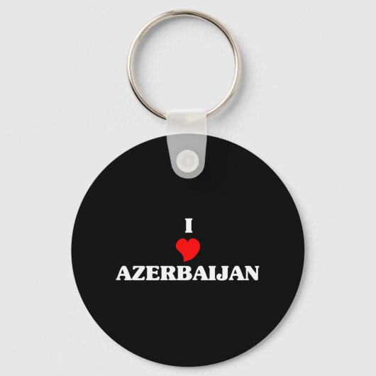 I Liebe Aserbaidschan Schlüsselanhänger (Vorderseite)